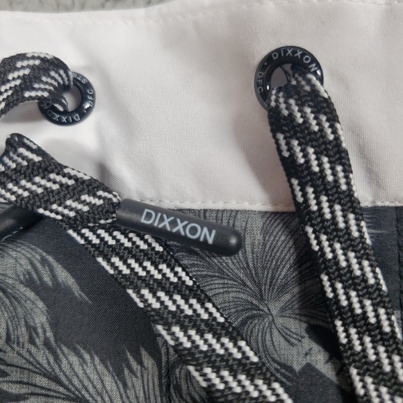 DIXXON‎ The Chad Bali Swim Trunks Mens Small 29" Black Palm Tree Hybrid Shorts - Picture 4 of 12